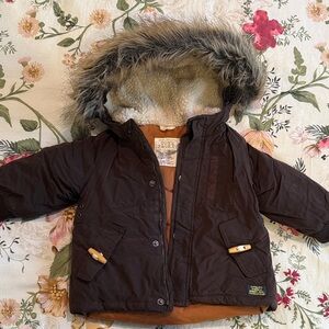 Zara Baby Boy Brown Down Jacket
